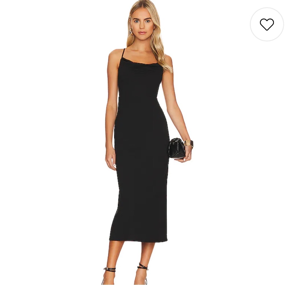NEW NWT House of Harlow 1960 x REVOLVE Kalina Midi Dress in Pewter